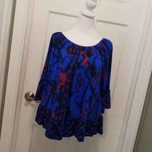 Style & Co. Colorful Knit Top Size Medium, Boho